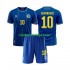 Camisola Bósnia e Herzegovina Ermedin Demirovic 10 Criança Equipamento Primeiro Copa do Mundo 2026 Manga Curta